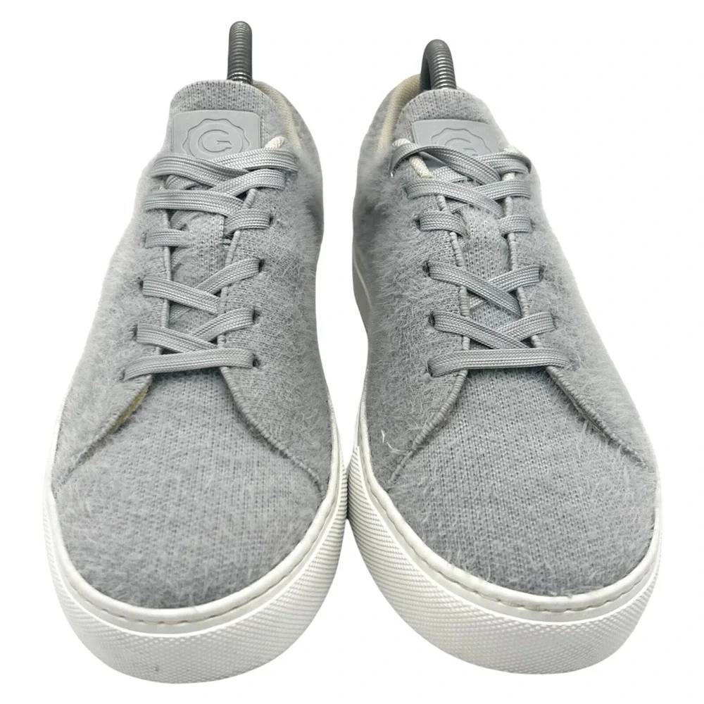 GREATS Royale Knit Grey Fuzzy Low Top Sneakers Womens‎ 8.5 Brooklyn Shoes